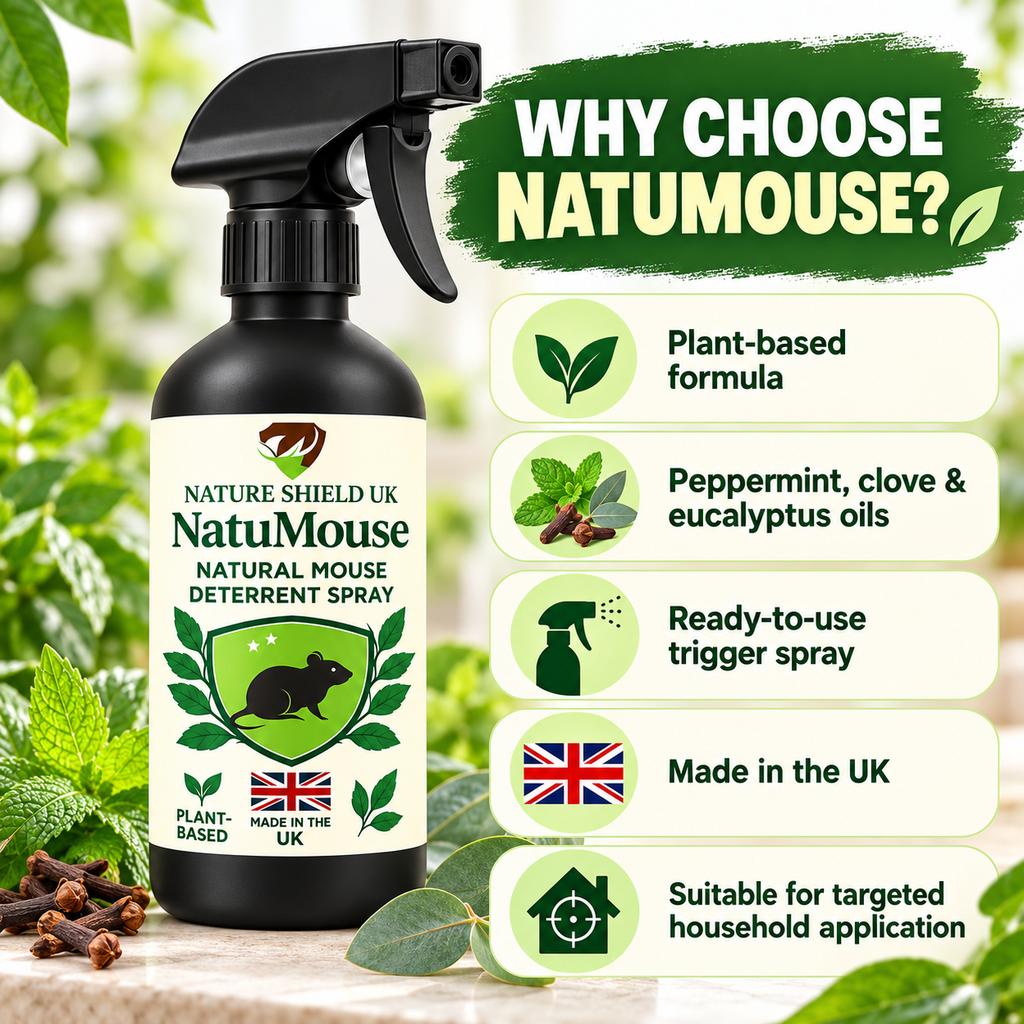 NatuMouse – Natural Mouse Deterrent Spray, 250 ml