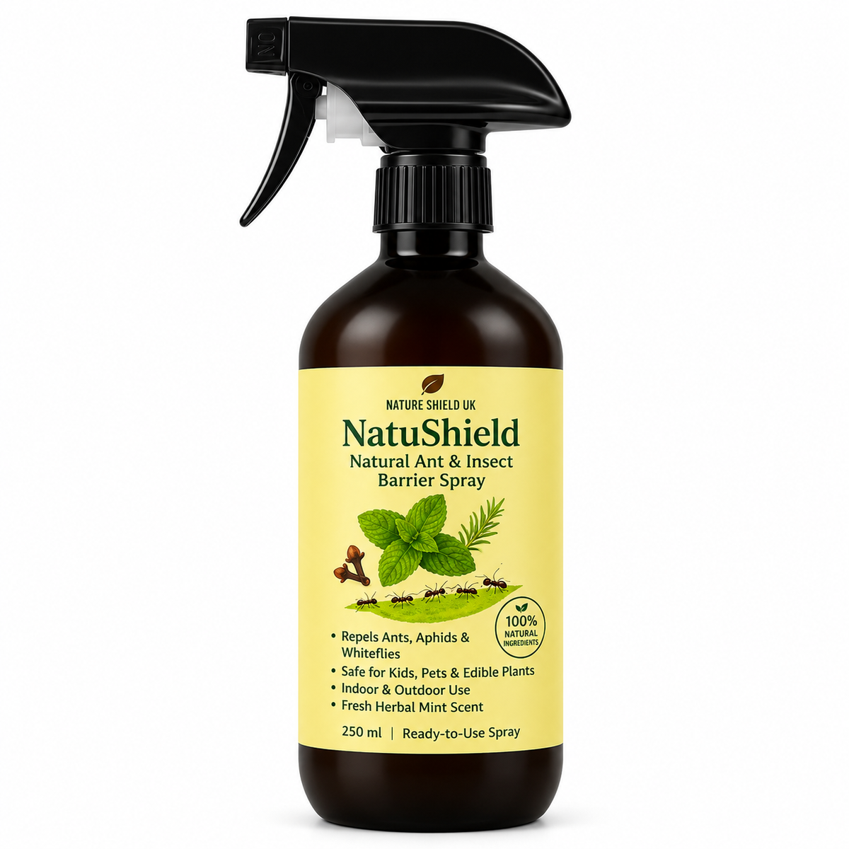 NatuShield – Natural Ant & Insect Barrier Spray, 250 ml